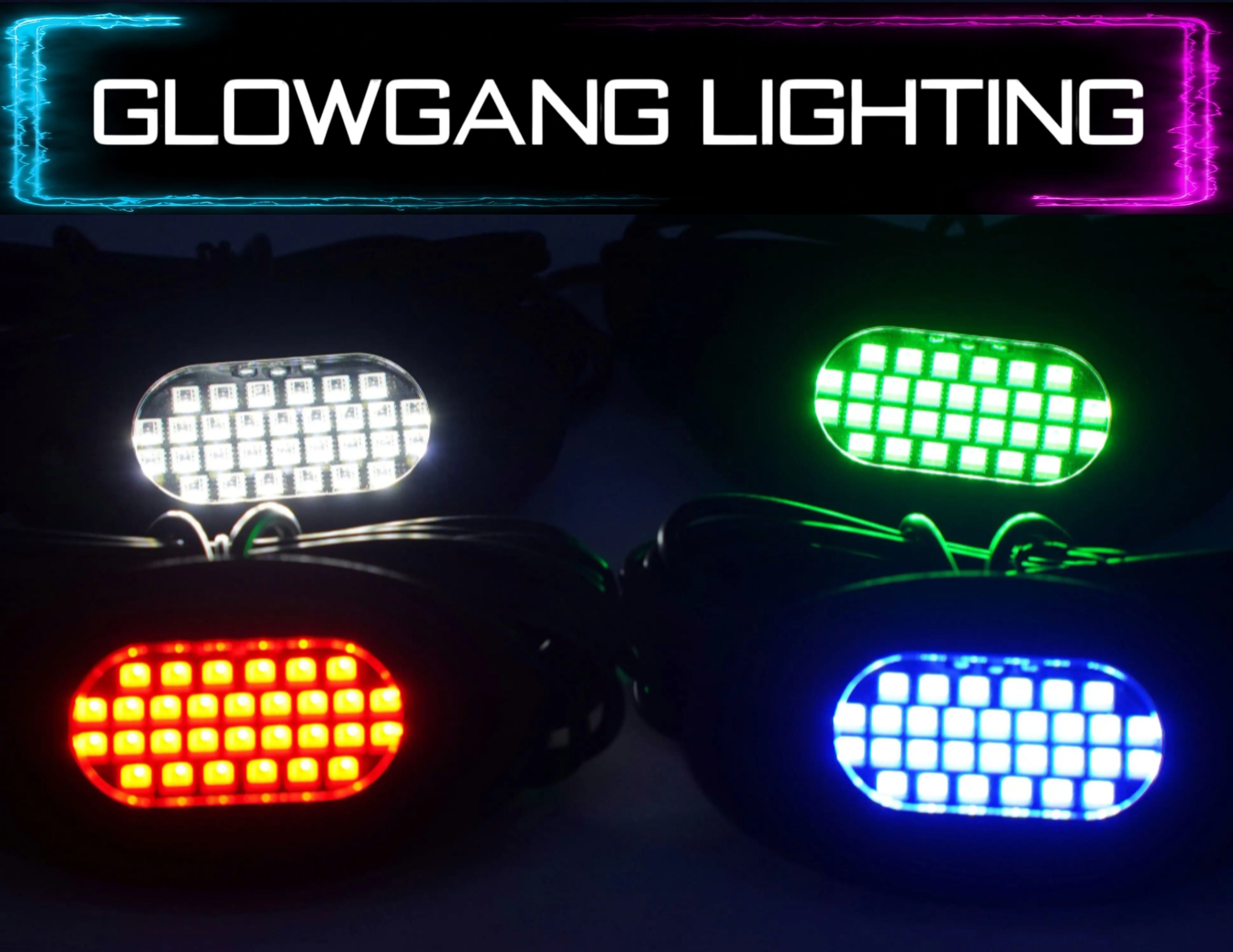 GLOWGANG 30 LED MAX SERIES RGBW ROCK LIGHT PODS