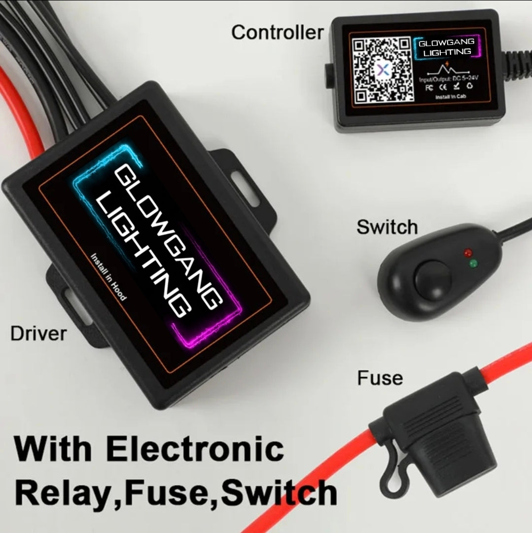 GLOWGANG SINGLE ROW FLOW SERIES UNDERGLOW KIT