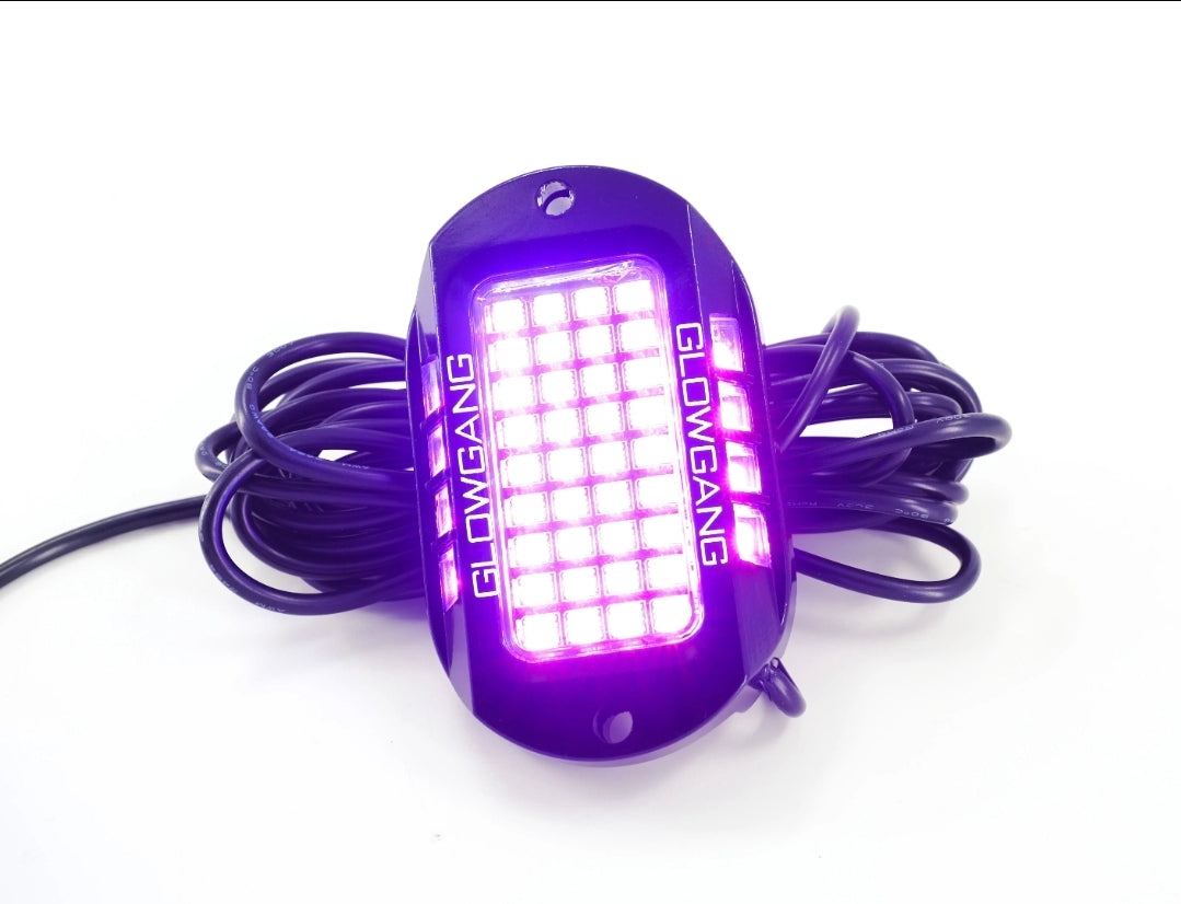 GLOWGANG 44 LED MAX SERIES RGBW ROCK LIGHT PODS