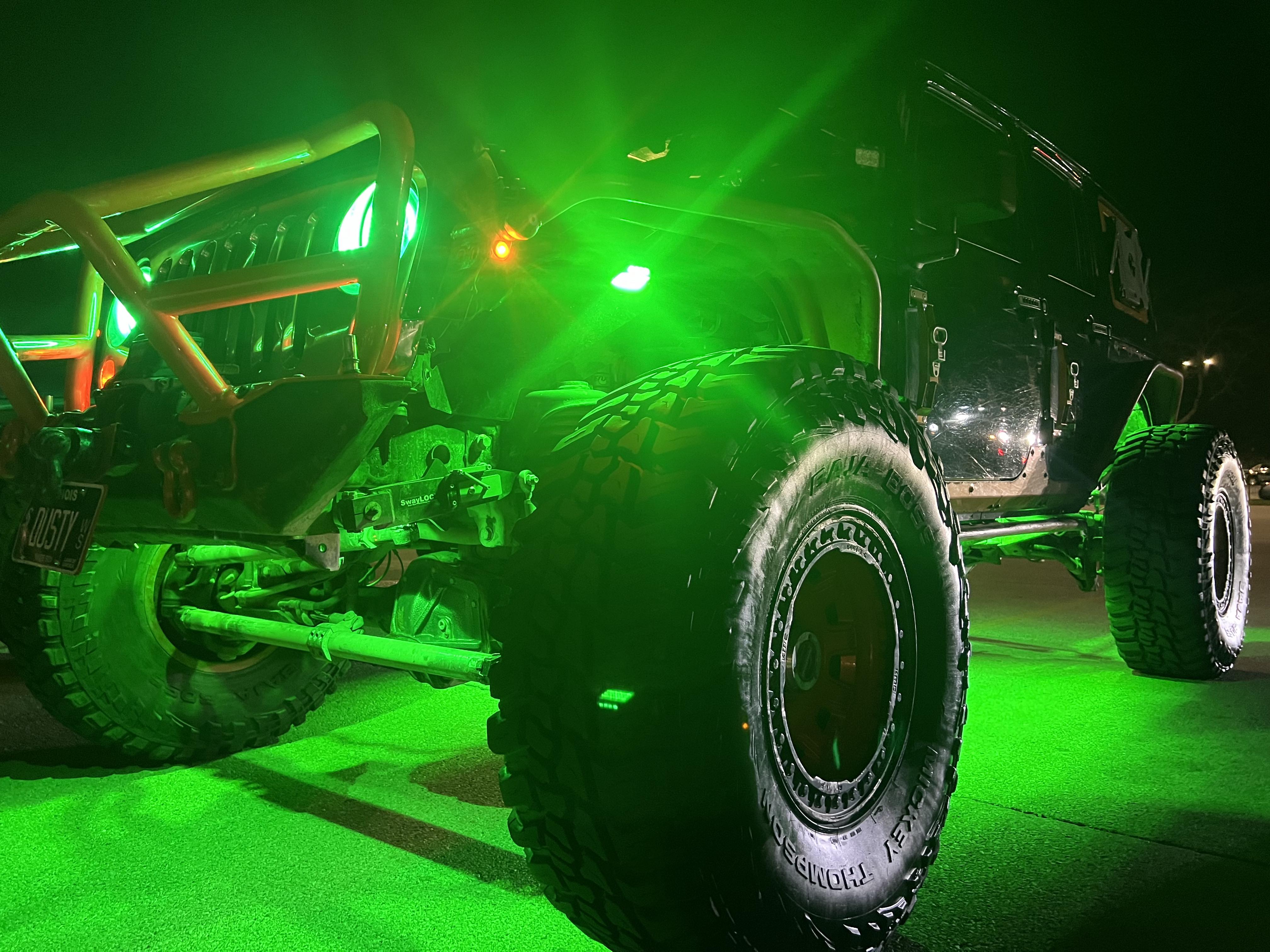 GLOWGANG 44 LED MAX SERIES RGBW ROCK LIGHT PODS