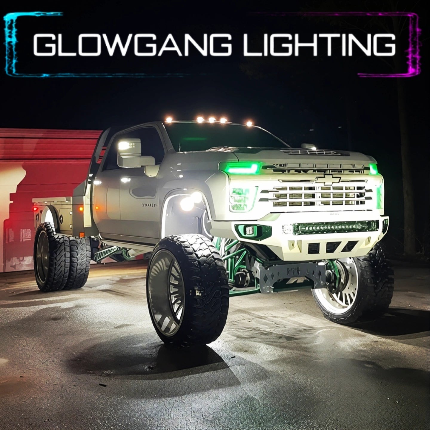 GLOWGANG 60 LED HIGH INTENSITY PURE WHITE ROCK LIGHT POD