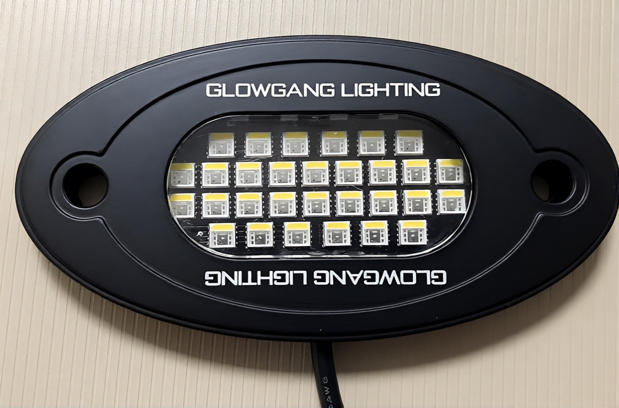 GLOWGANG 30 LED MAX SERIES RGBW ROCK LIGHT PODS